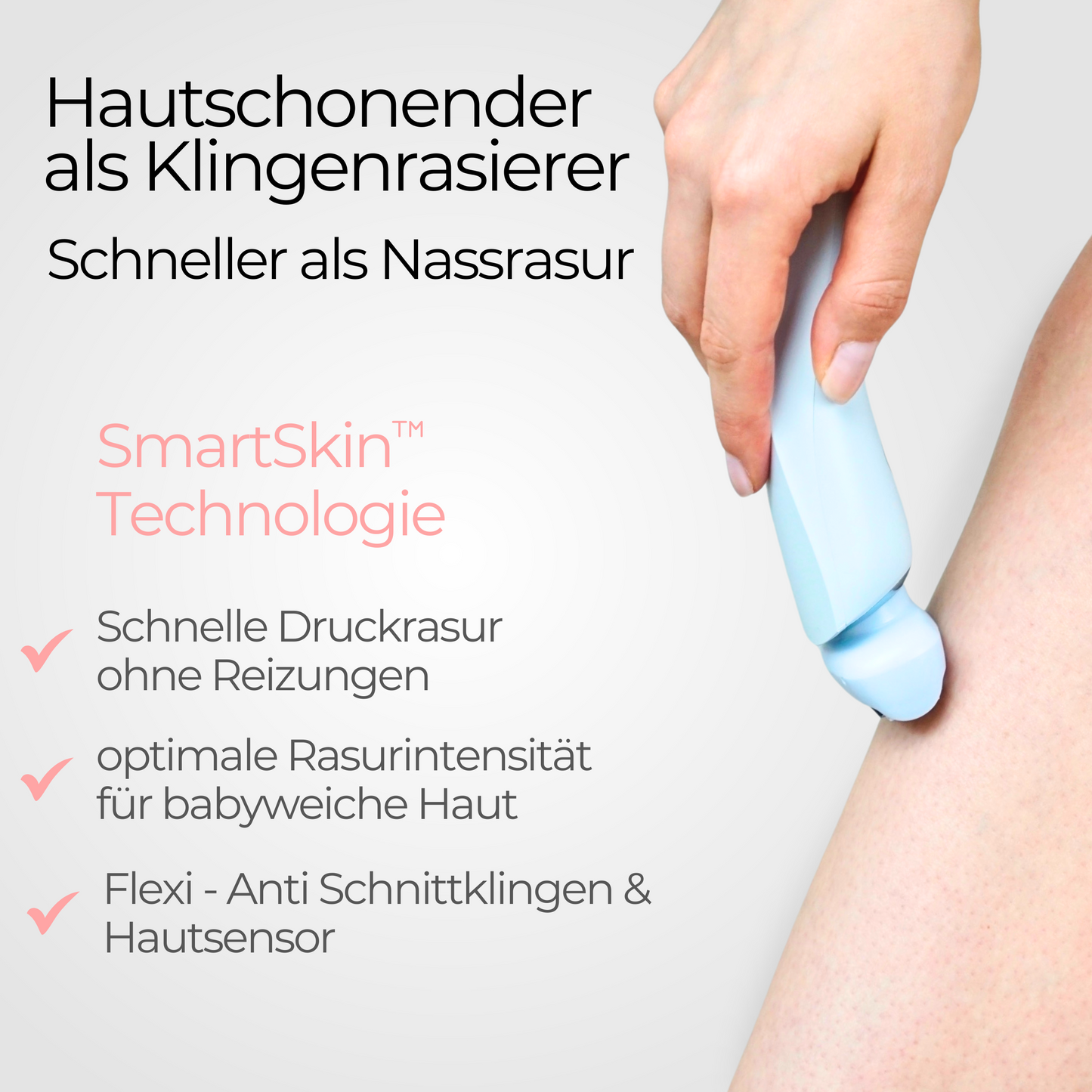 SkinGlow™ Pro - Nanorasierer für seidig glatte Haut in Sekunden