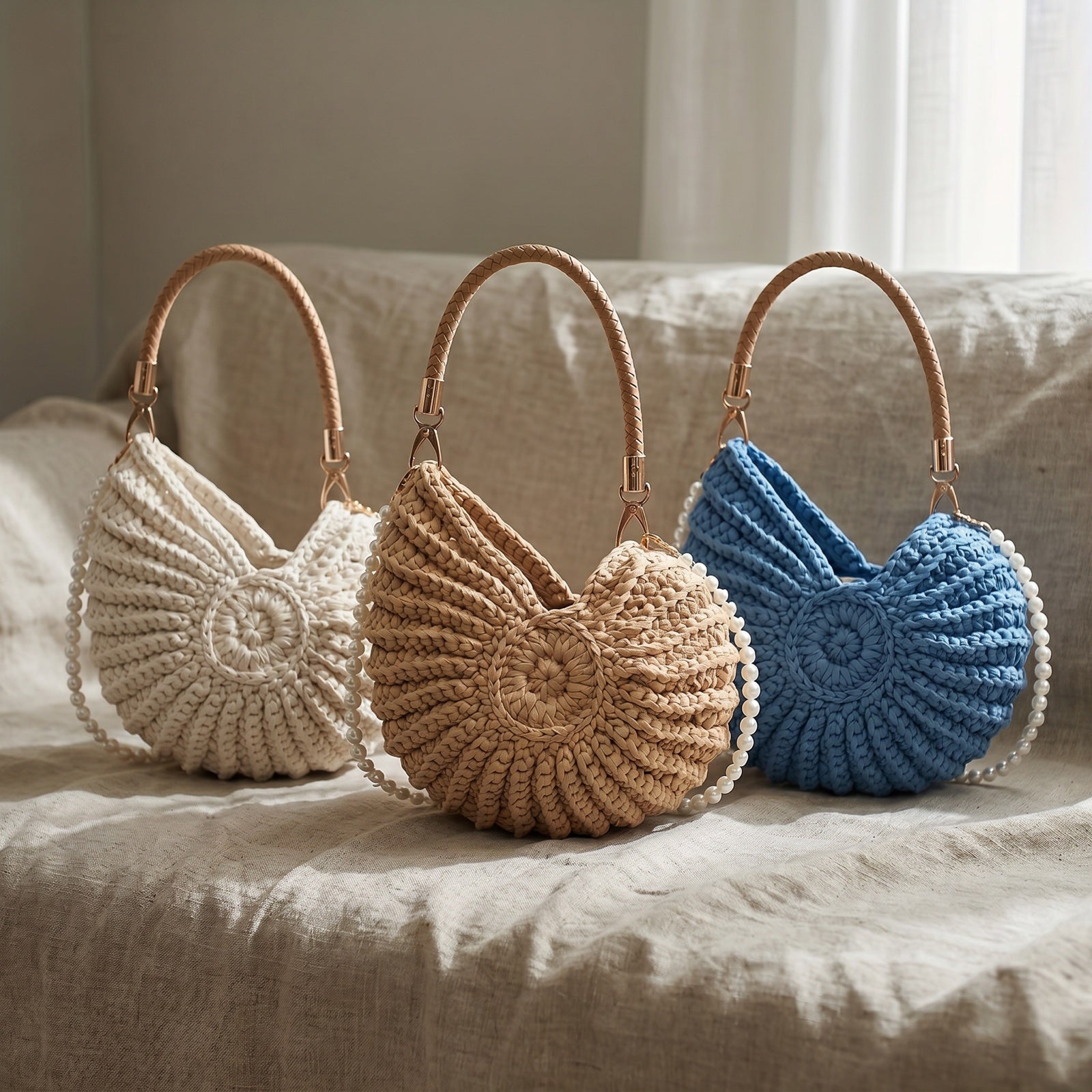 The open whelk top of the handbag
